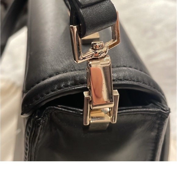 Kate Spade Black Leather Satchel Handbag Crossbody GoldTone hardware Business - Picture 9 of 16